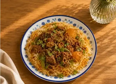 Mutton Zafrani Biryani | Al Alwaan foods